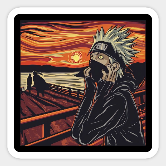 kakashi scream Sticker by Ninja banana